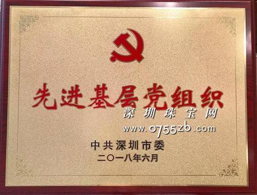 吉盟珠宝荣获深圳市先进基层党组织称号