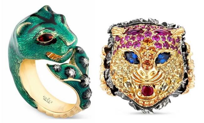 Gucci珠宝新一季Fine Jewelry系列：奇迹工厂 狮神猎豹齐上阵