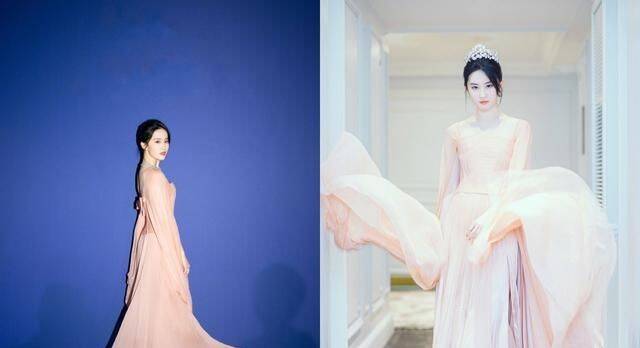 刘亦菲头戴冠冕及高定珠宝亮相珍宝艺术展 宛如从油画里走出来的女子