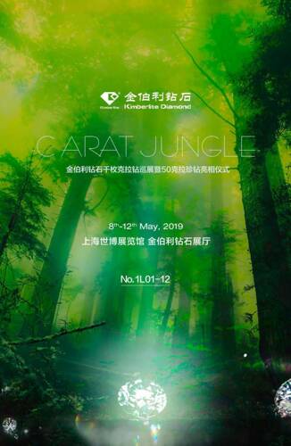 金伯利携千枚高品质克拉钻与50克拉珍钻惊艳亮相上海世博展览馆