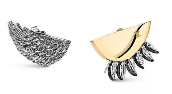 LV 「Bionic Wings and Leaves」耳钉 造型大胆醒目