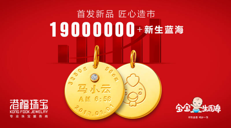 港福珠宝《宝宝生辰牌》原创专利新品首发上市